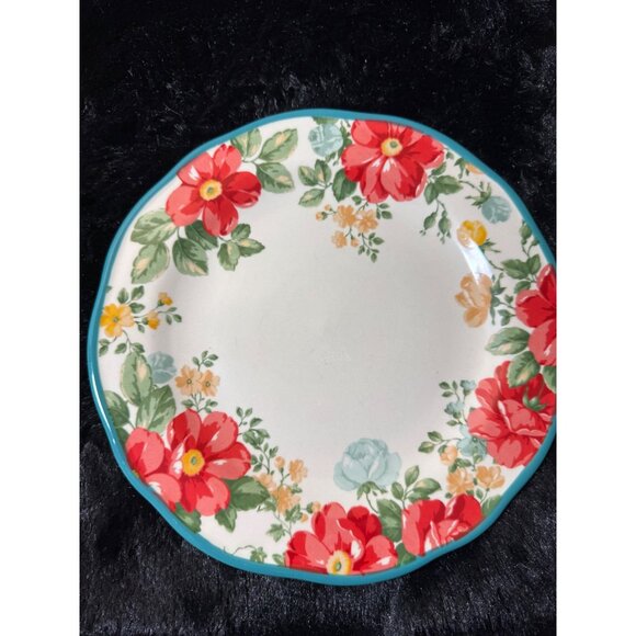 The Pioneer Woman Floral Stoneware Dinner Plate 10 1/2" Plate - Picture 1 of 6